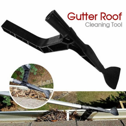 New Gutter Roof Cleaning Tool Hook Shovel Scoop Leaves Dirt Remove Home Cleaner