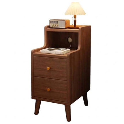 Super-Slim Nightstand Bedside Table Bedroom Drawers End Table Cabinet Storage