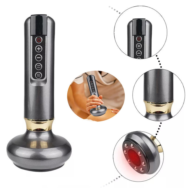 Electric Cupping Massager Vacuum Suction Cup GuaSha Anti Cellulite Beauty Health