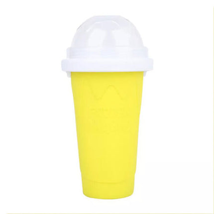 Yellow Slushie Maker Cup Quick Freeze Magic Squeeze Cup Milkshake Cup Ice Cream Maker