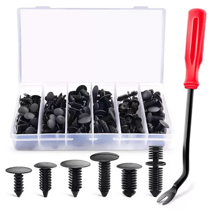 146PCS Nylon Bumper Shield Retainer Auto Body Clips Christmas Tree Clips Remover