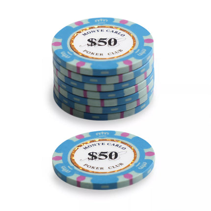 500 Chips Poker Set Case 14g Chips 100% Plastic Playing Cards