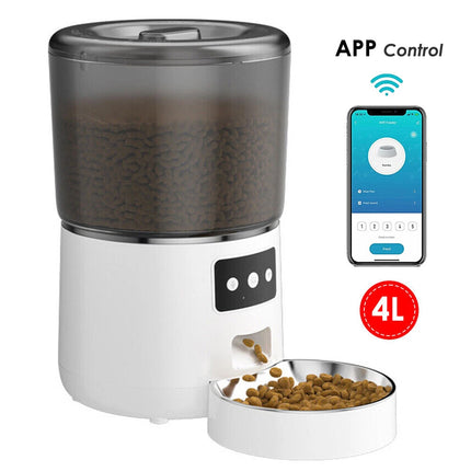 4L Smart Pet Feeder Dog Cat Feeder Wifi APP Control Automatic Food Dispenser