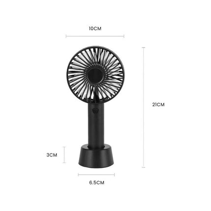 1 x Mini Portable USB Hand Fan Rechargeable Battery Operated Cooling USB Desk Table