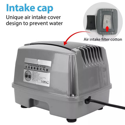 Air Pump Hiblow 80-100L/M Diaphragm Domestic Septic Aerator Compressor Treatment 80L/M