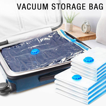 12X Vacuum Storage Bags Clothes Sealer Bags Space Saver Storage Seal Compressing Large (60 x 80cm)