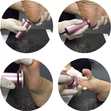 Electric Foot Grinding Dead Grinder Skin Foot File Callus Remover Pedicure TooPB Black