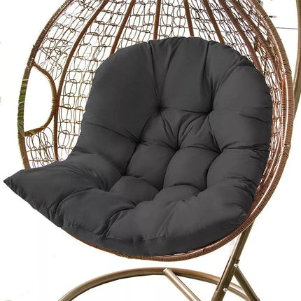 Large Hanging Egg Chair Cushion Sofa Swing Chair Seat Soft Cushions Pad Covers Black