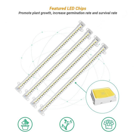 LED Grow Light Tube Strip Full Spectrum Lamp For Indoor Plant Flower Veg Growing