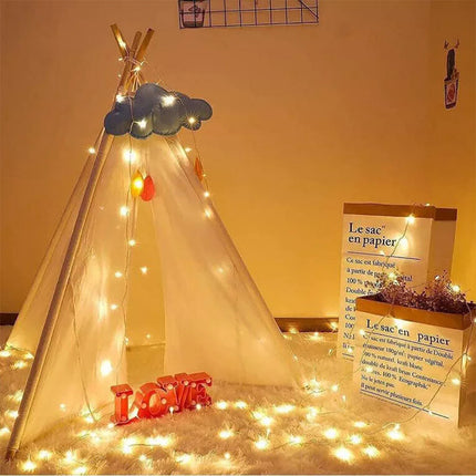 Warm White 50M LED Fairy String Lights Waterproof Christmas Tree Garden Party Outdoor