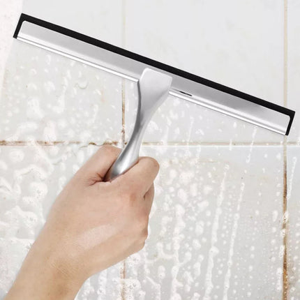 Shower Squeegee Stainless Steel Window Squeegee with Suction Cup