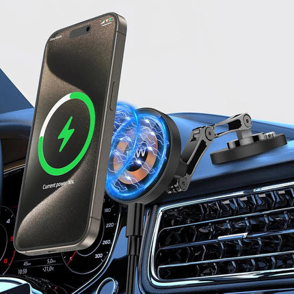 For MagSafe Car Mount Charger 15W Magnetic Phone Charger Holder for iPhone 15 14