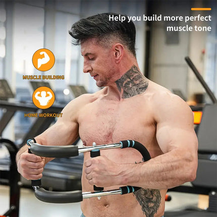 Twister Arm Exerciser Adjustable Training Bar Forearm Triceps Chest Strengthener 30KG