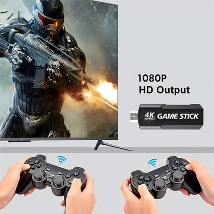 40000+ 4K HDMI Pre-Loaded Retro Game Stick Console 2X Wireless Controller Video