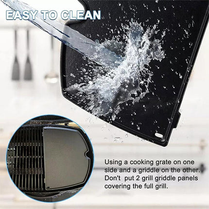 BBQ HALF GRIDDLE PLATE for Weber Q Series Q200, Q220, Q2000, Q2200 6559