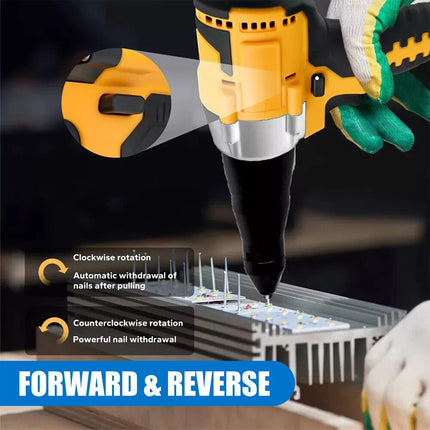 For DeWalt 18V/20V Battery Brushless Electric Rivet Gun Cordless Rivet Gun Nuts