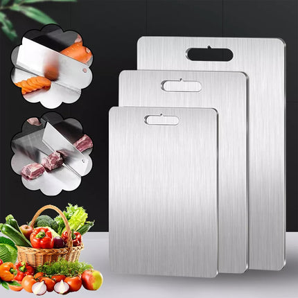3 Pack Titanium Cutting Board 100% Pure Titanium Chopping Board Set for Kitchen