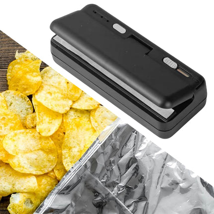 Mini Bag Sealer Heat Sealing Machine Plastic Bag Food Sealer USB Rechargeable