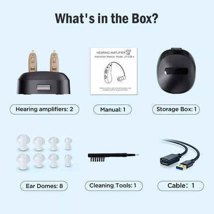 Rechargeable Hearing Aids BTE Ear Aids Hearing Amplifier