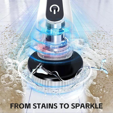 9 In 1 Electric Spin Scrubber Turbo Scrub Cleaning Brush Cordless Rechargeable