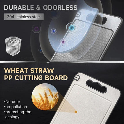 Titanium Double-Sided Cutting Boards Titanium Chopping Board For Kitchen Camping