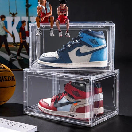 Premium Sneaker Acrylic Shoe Box Organiser Dustproof Storage Display Transparent