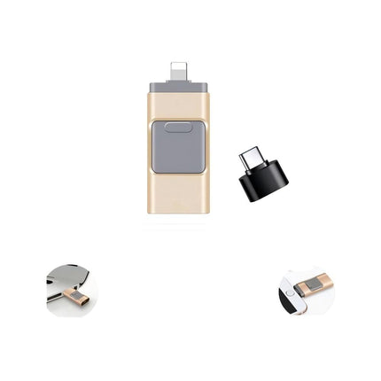 Phoxfer Backup Stick,Photo Stick USB Memory Phone Flash Drive,4 in 1 USB Type C  32GB