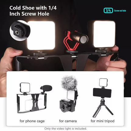 Rgb LED Mini Video Light On-Camera Fill Light (2500K-9500K)