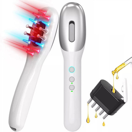 Anti Hair Loss Massager Blue / Red Light Hair Growth Comb Hair Regrowth Brush