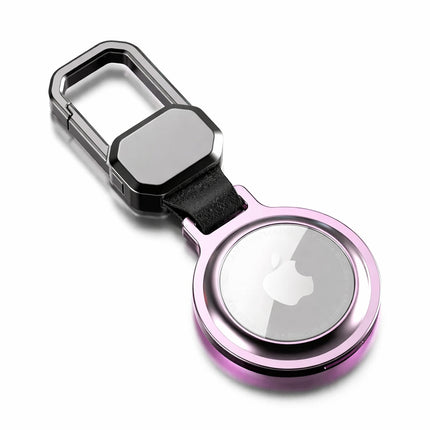 For Apple AirTag Heavy Duty Metal Case Air Tag Shell Shockproof Cover Purple