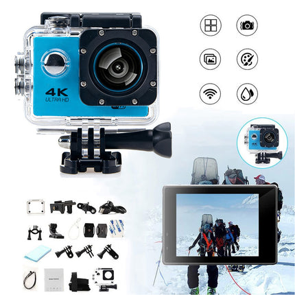 4K 2'' Ultra HD 1080P Sport WiFi 16MP Cam Action Camera DV Video Recorder Go Pro