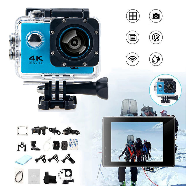 4K 2'' Ultra HD 1080P Sport WiFi 16MP Cam Action Camera DV Video Recorder Go Pro