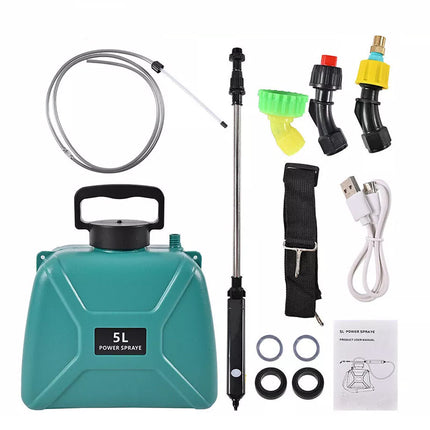 5L Rechargeable Electric Weed Sprayer Battery Powered Farm Garden Pump Spray