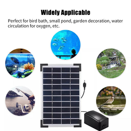 1pcs Outdoor Solar Oxygenator Aquarium Pond Fish Tank Aerator Air Pump Oxygen Stone