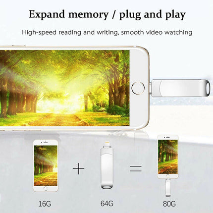 3in1 USB 3.0 Flash Drive OTG Memory Stick Pen Disk For iPhone Android PC  1TB