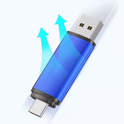 Type C Dual 2 in 1 USB Flash Drive Memory Stick 64 GB 2.0 Thumb Drive