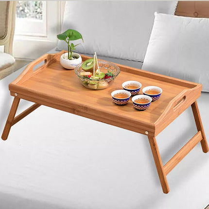 Wooden Bamboo Folding Tray Bamboo Fpld Up Lap Tray Tea Coffee Table Breakfast
