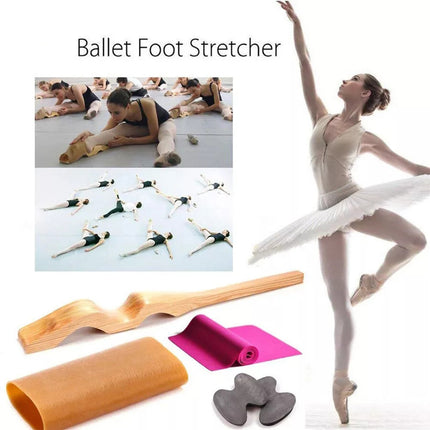 Ballet Foot Stretcher Stretch Elastic Band Dance Gymnastics Arch Enhancer Wooden