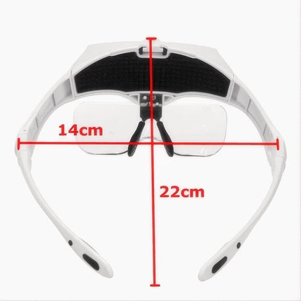 5 Lens LED Headset Glass Eyelash Extension Magnifying & Jeweler Magnifier