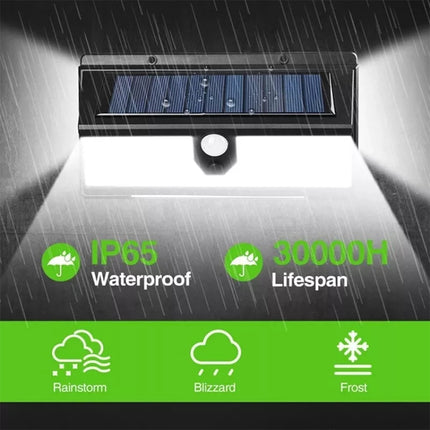 2 pcs 118 LED Solar Motion Sensor Light Outdoor Garden Security Lamp Floodlight