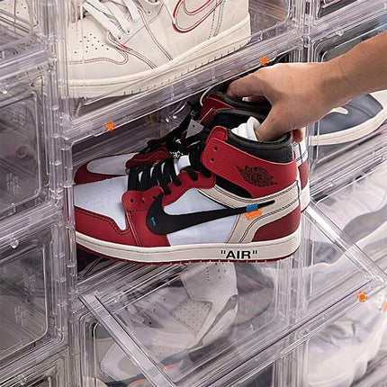 Premium Sneaker Acrylic Shoe Box Organiser Dustproof Storage Display Transparent