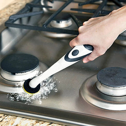 Super Sonic Scrubber Cleaning Electric Brush Home Bathroom Kitchen Tool
