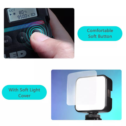 Rgb LED Mini Video Light On-Camera Fill Light (2500K-9500K)