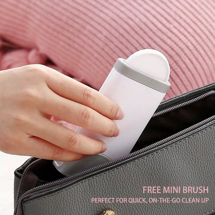 3in1 Furs Brusher Pet Hair Lint Remover Brush Self-cleaning Base & Travel Size