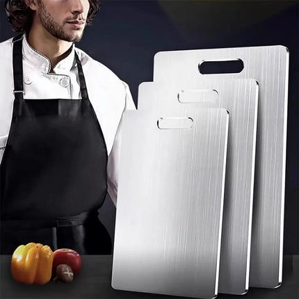 3 Pack Titanium Cutting Board 100% Pure Titanium Chopping Board Set for Kitchen