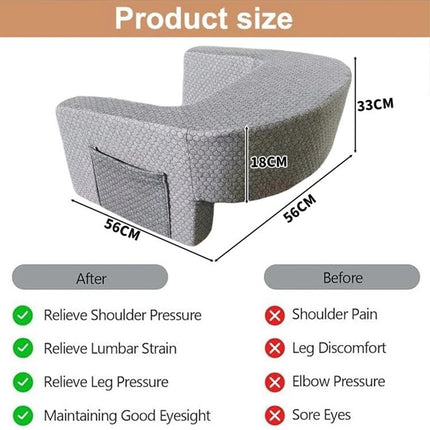 Arm Rest Support Pad Lap Desk Pillow Support Reading Working Gaming Laptop Table