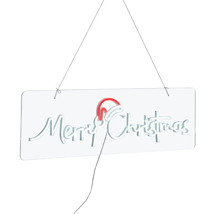 Tinseltown Merry Christmas Sign Light LED Motif Rope Lights 76cm Xmas Decor