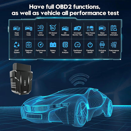 Scanner Reader Bluetooth Wireless Auto Diagnostic Scaner for iOS Android