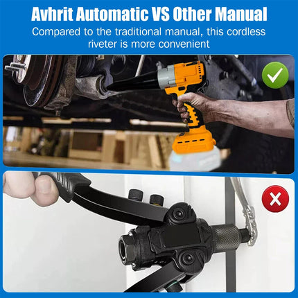 For DeWalt 18V/20V Battery Brushless Electric Rivet Gun Cordless Rivet Gun Nuts