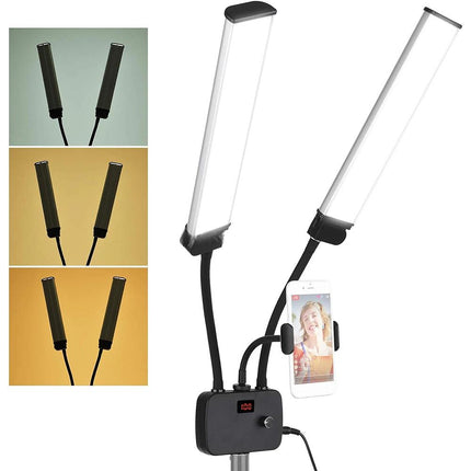 45W Dimmable LED Beauty Light Stand Makeup Live Eyelash Extensions Tattoo Studio